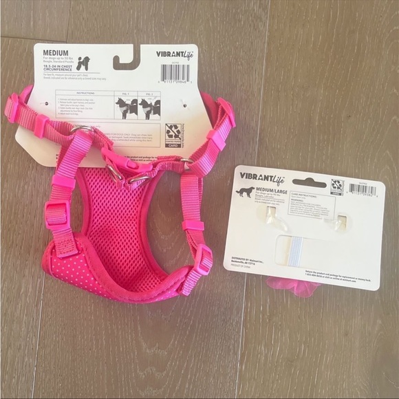 NWT Vibrant Life Harness Pink White Polka Dot Pearl Necklace Size Medium - Picture 4 of 4